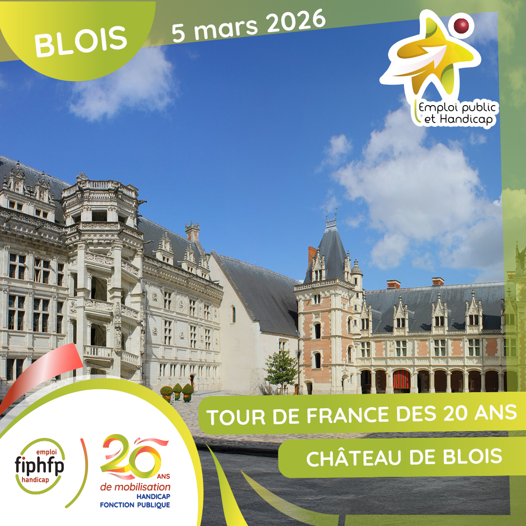 Photo du château de blois avec la mention Tour de France des 20 ans, Blois le 5 mars 2026