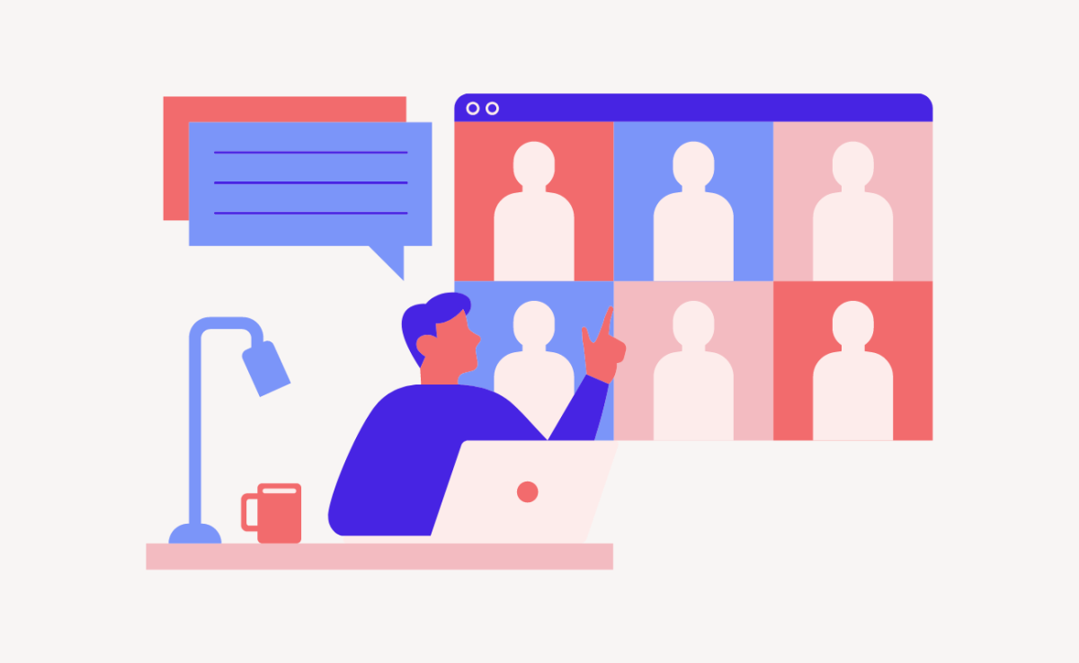 illustration d'un webinaire