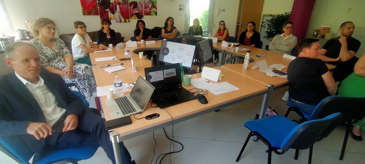 Participants à la journée d'accueil des nouveaux référents handicap de Bourgogne Franche-Comté