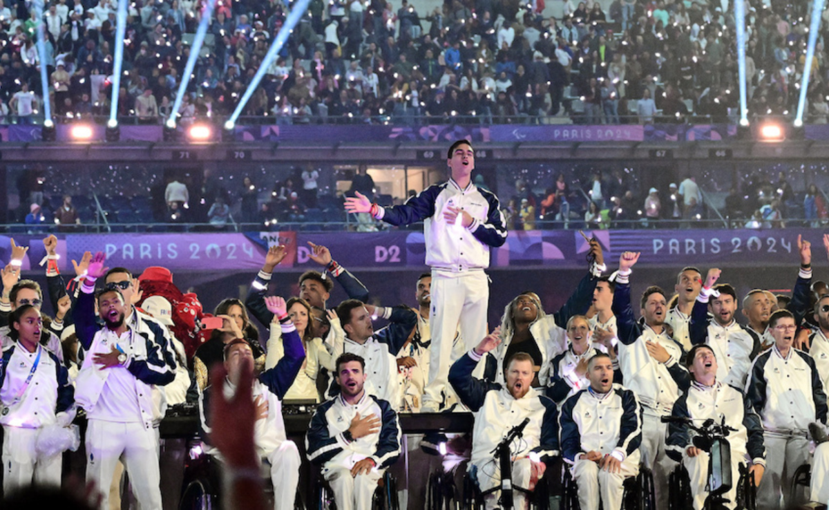 para athlètes français à la cérémonie de clôture des Jeux Paralympiques ©CPSF/KMSP