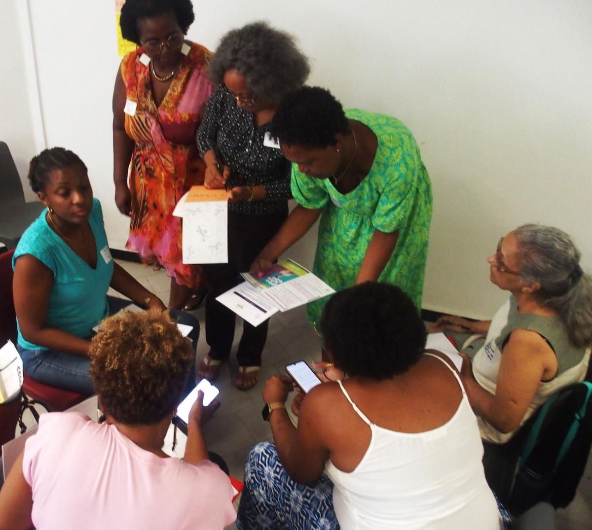 Les participantes à l'atelier interactif