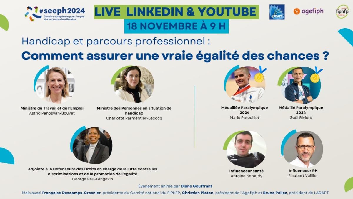 Live Linkedin Handicap et parcours profession : Comment assurer une vraie égalité des chances