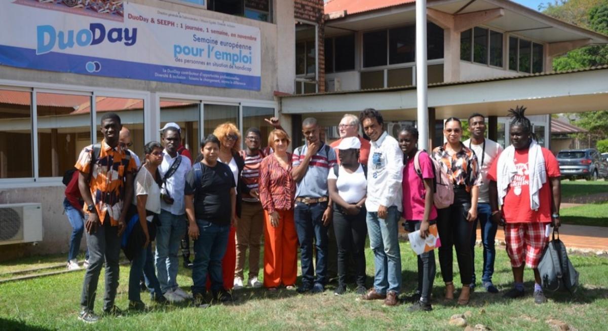 Photo de groupe des duodays organisés en Guyane lors de la SEEPH 2024