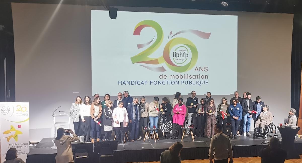 Lauréats et jury des trophées Emploi public et handicap en Ile-de-France