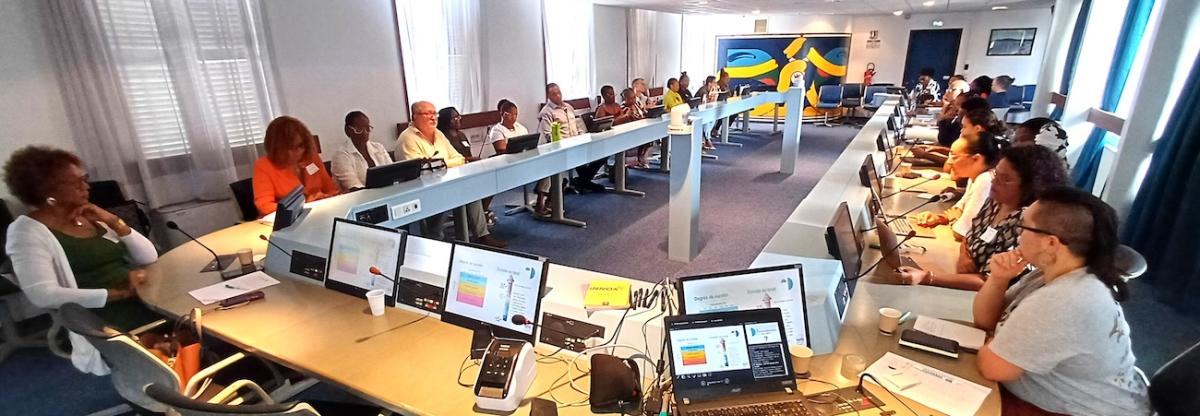 Particpants à la journée immersive au coeur des locaux de la CCI de Cayenne
