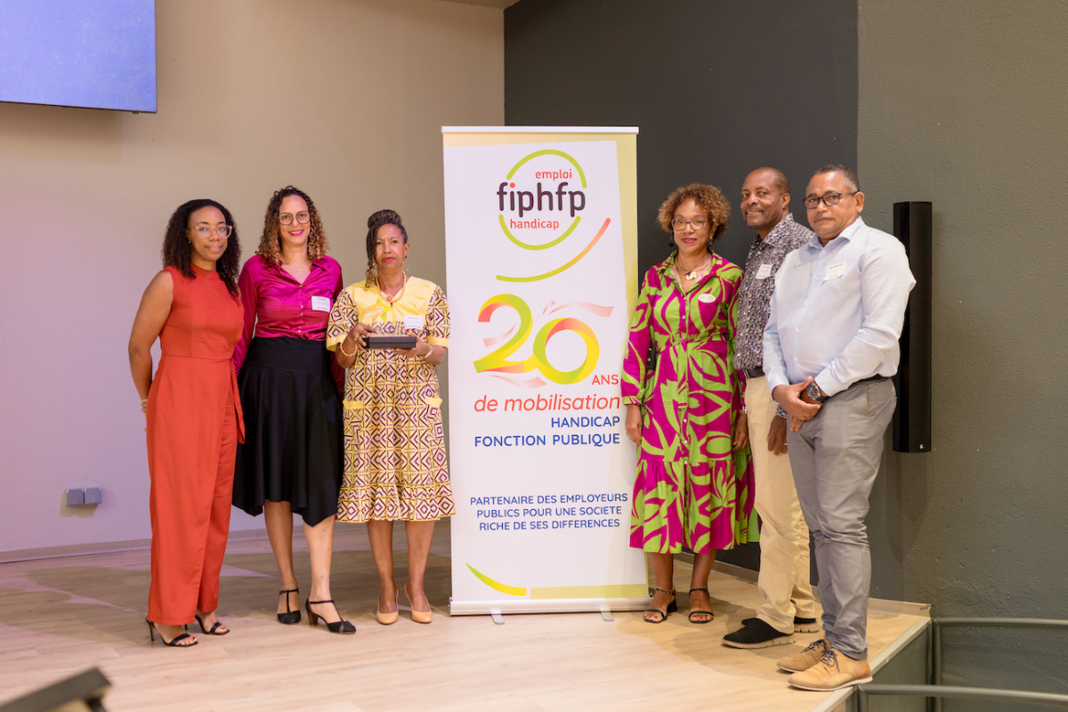 Equipe du CNFPT de la Martinique, lauréate dans la catégorie Accessibilité
