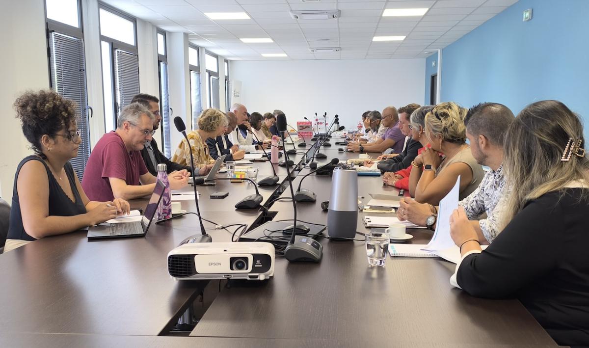 Participantes et participants à la réunion du 28 août