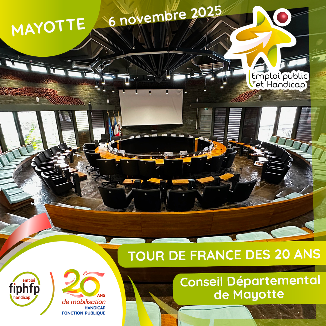 Visuel montrant l'hémicycle du conseil départemental de Mayotte