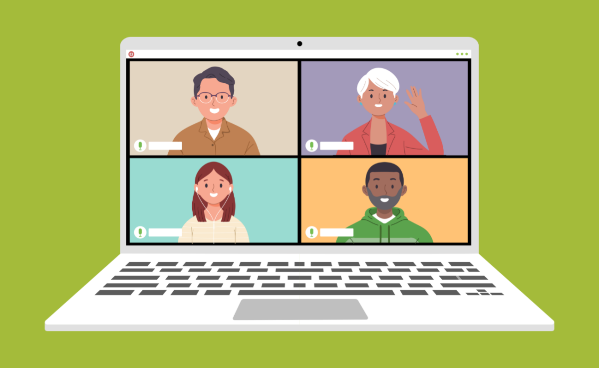 Illustration d'un webinaire