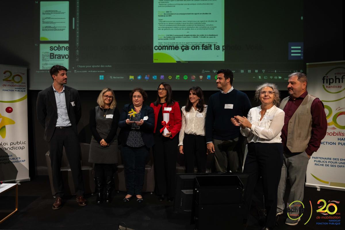 Photographie des lauréats pour la catégorie Maintien dans l'emploi