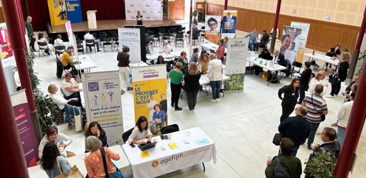 Photographie réalisée lors de l'événement Les Rencontres du maintien dans l'emploi et de la reconversion professionnelle