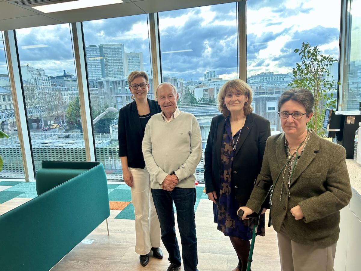 De gauche à droite, Anna Picard, Michel Busnel, Françoise Descamps Crosnier et Caroline Mauvignier